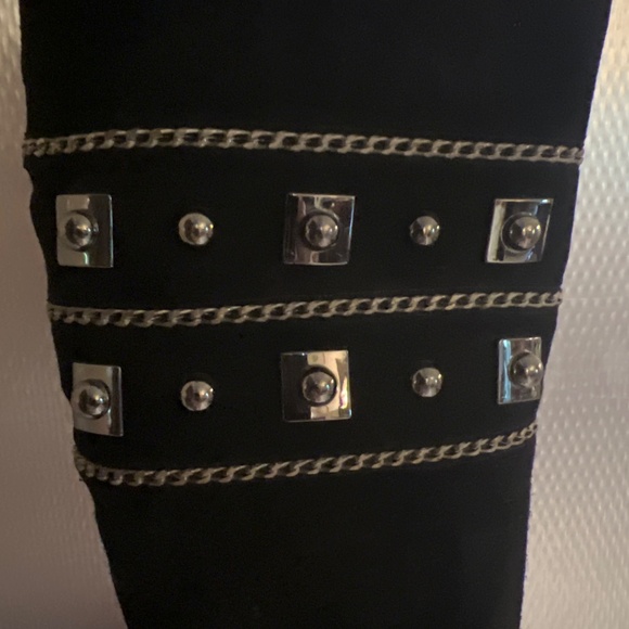 Stuart Weitzman studded knee-high boots size 8 1/2 - Picture 4 of 6